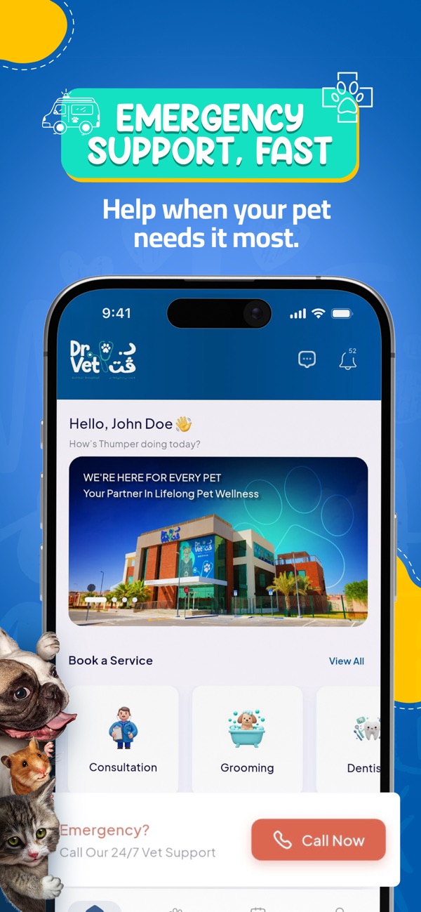 Dr.Vet app – Emergency in one tap